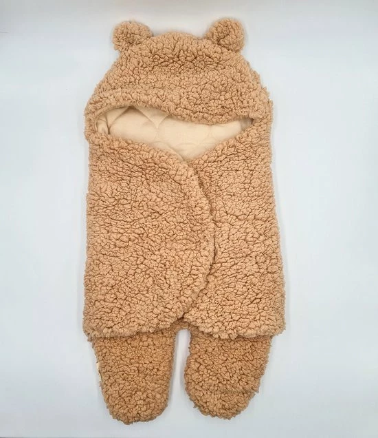 Mon Avenir - Baby Teddy Inbakerslaapzak - Extra Dik Gevoerd - Bruin - 4-6 Maanden 10 Mon Avenir - Baby Teddy Inbakerslaapzak - Extra Dik Gevoerd - Bruin - 4-6 Maanden - Afbeelding 8