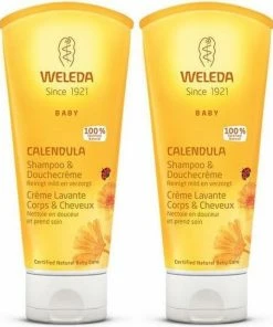 2x Weleda Haar- En Bodyshampoo Calendula - Baby 200 Ml