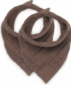 Jollein Slab Bandana - Wrinkled - Chestnut - 2 Stuks