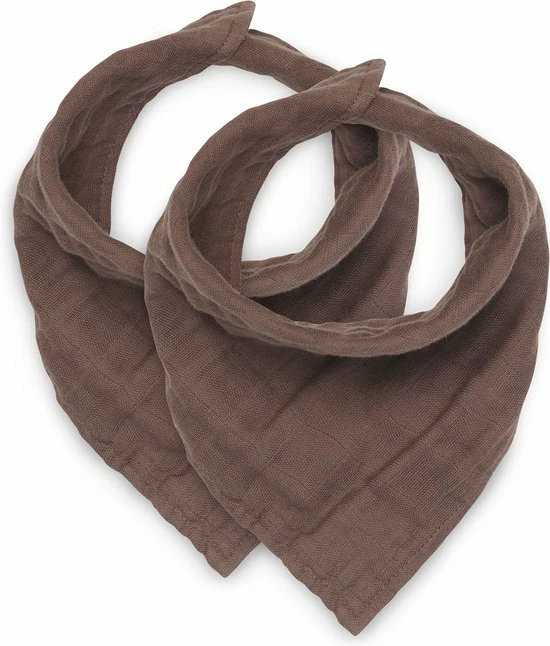 Jollein Slab Bandana - Wrinkled - Chestnut - 2 Stuks 3 Jollein Slab Bandana - Wrinkled - Chestnut - 2 Stuks