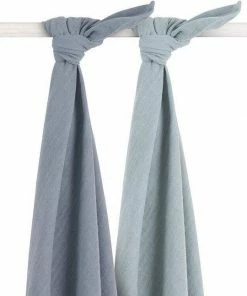 Jollein Hydrofiele Doek Large 115x115cm Bamboe Katoen - Ash Green - 2 Stuks -Sophie Shop 550x647 2