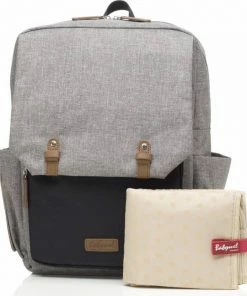 Babymel Luiertas Rugzak/rugtas George Grey/Black -Sophie Shop 550x647 5