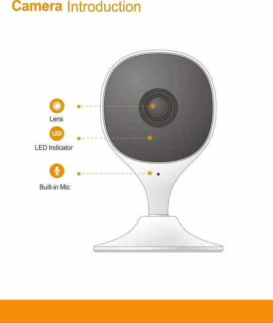 Imou Babyfoon Met Camera - Met App - Geluid En Bewegingsdetectie - 32 Gb SD Card - Nactvisie - Full HD - Wifi - Wit 12 Imou Babyfoon Met Camera - Met App - Geluid En Bewegingsdetectie - 32 Gb SD Card - Nactvisie - Full HD - Wifi - Wit - Afbeelding 10