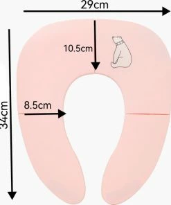 Hehuxiong Black Friday Kinder WC (roze) Bril Opvouwbaar Licht Ontwerp Hygiënisch Voor Onderweg WC Bril Voor Zindelijkheidstraining Makkelijk Mee Te Nemen Gratis Tasje Bijgeleverd