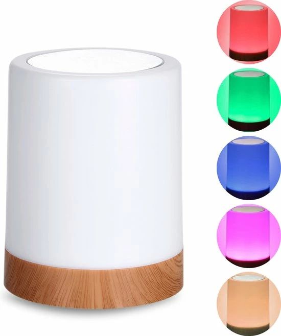 Merkloos Nachtlampje Kinderen - Tafellamp - Slaapkamer - Bedlamp - Lamp Nachtkastje - Baby - Draadloos - 5 Kleuren 3 Merkloos Nachtlampje Kinderen - Tafellamp - Slaapkamer - Bedlamp - Lamp Nachtkastje - Baby - Draadloos - 5 Kleuren