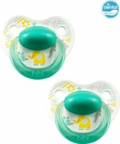 Bibi Happiness Favourites Dental Fopspeen 16 Maanden Wit/Groen - 2 Stuks