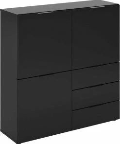 FMD - Commode - Zwart - 99x32x101 Cm -Sophie Shop 550x663