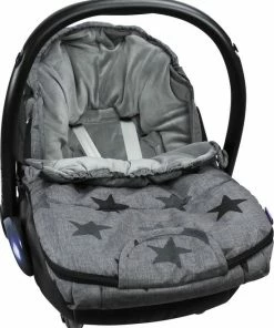 Dooky Voetenzak Small Grey Stars -Sophie Shop 550x672