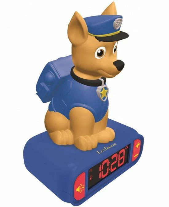 Nickelodeon Paw Patrol Wekker | Nachtlampje | Chase 5 Nickelodeon Paw Patrol Wekker | Nachtlampje | Chase - Afbeelding 3