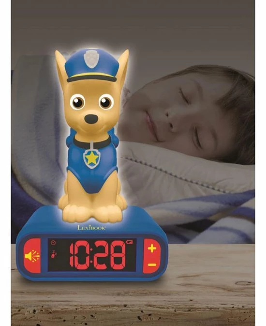 Nickelodeon Paw Patrol Wekker | Nachtlampje | Chase 7 Nickelodeon Paw Patrol Wekker | Nachtlampje | Chase - Afbeelding 5