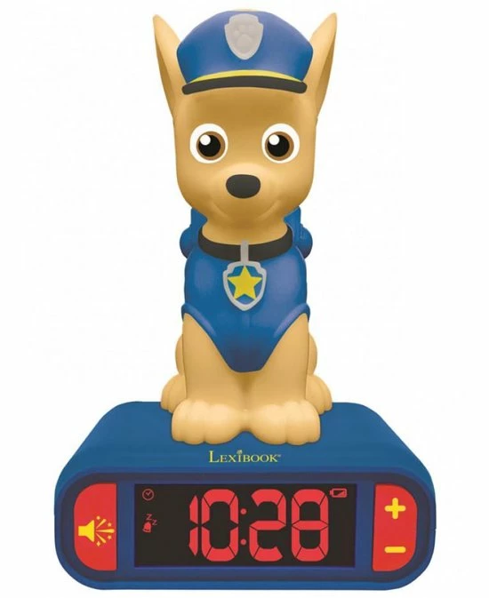 Nickelodeon Paw Patrol Wekker | Nachtlampje | Chase 3 Nickelodeon Paw Patrol Wekker | Nachtlampje | Chase