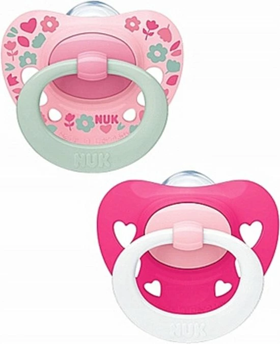 NUK Signature Fopspeen- 2 St Set- Roze SALE 18-36 Manden 3 NUK Signature Fopspeen- 2 St Set- Roze SALE 18-36 Manden