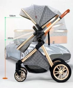 Hoobi? Hoobi - 3 In 1 Kinderwagen Luxe Kinderwagen - Buggy Wandelwagen - Multifunctioneel Opklapbaar Incl Autostoel Grijs -Sophie Shop 550x679 1