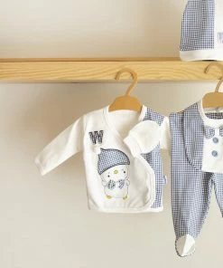 Merkloos Miniworld - Baby Geschenksets - Baby Born - Newborn Kleding - Newborn Set - Newborn Mutsje - Kraamcadeau Meisje - Baby Born Kleertjes - Kraamcadeau Jongen - Kraamcadeau - Kraampakket - Babyshower Cadeau Setje 5/delig - Blauw - 0-3 Maanden -Sophie Shop 550x680 2
