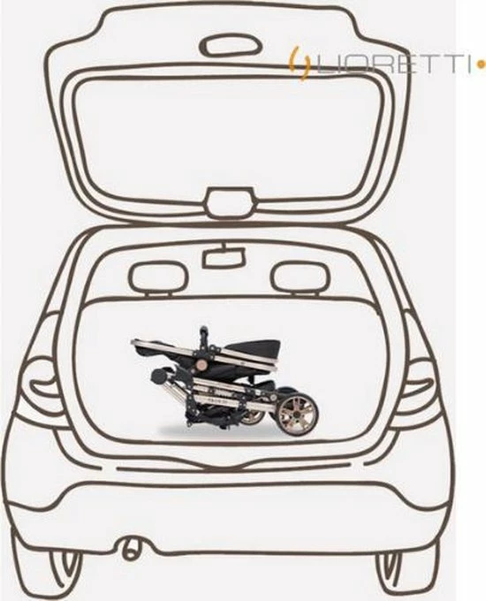 Merkloos Lioretti Luxe Baby Buggy 3 In 1 | Baby Wagen | Kinderwagen Met Stoel En Wieg | Inklapbaar | Hoge Kwaliteit | Combi | Zwart 10 Merkloos Lioretti Luxe Baby Buggy 3 In 1 | Baby Wagen | Kinderwagen Met Stoel En Wieg | Inklapbaar | Hoge Kwaliteit | Combi | Zwart - Afbeelding 8