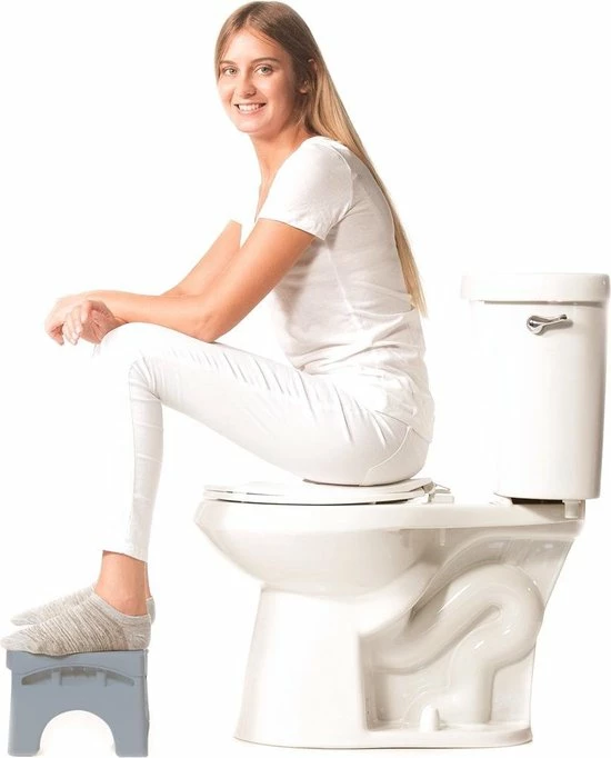Squat-n-Go Squat-n Go Toiletkrukje Inklapbaar Grijs - Juiste Houding Op Toilet 6 Squat-n-Go Squat-n Go Toiletkrukje Inklapbaar Grijs - Juiste Houding Op Toilet - Afbeelding 4