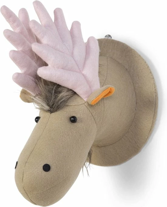 Childhome - Childhome Dierenkop Muurornament Vilt 22x38 Cm - 3 Childhome - Childhome Dierenkop Muurornament Vilt 22x38 Cm -