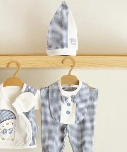 Merkloos Miniworld - Baby Geschenksets - Baby Born - Newborn Kleding - Newborn Set - Newborn Mutsje - Kraamcadeau Meisje - Baby Born Kleertjes - Kraamcadeau Jongen - Kraamcadeau - Kraampakket - Babyshower Cadeau Setje 5/delig - Blauw - 0-3 Maanden -Sophie Shop 550x687 3