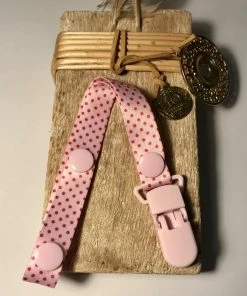 By Vayana Speenclip Speenkoord Roze Rood Stipjes Dotjes Meisje Baby - Goedkoop - Gratis Verzending -Sophie Shop 550x687 5