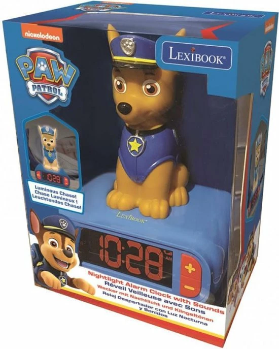 Nickelodeon Paw Patrol Wekker | Nachtlampje | Chase 8 Nickelodeon Paw Patrol Wekker | Nachtlampje | Chase - Afbeelding 6