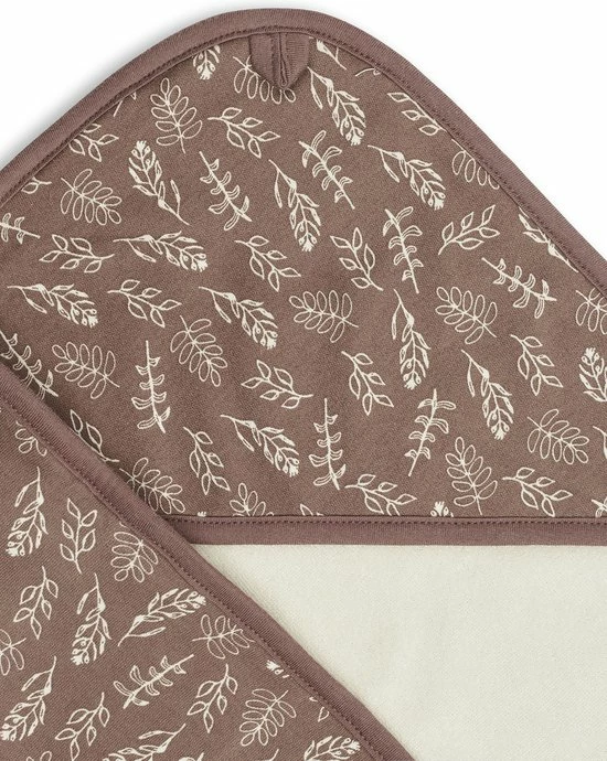 Jollein Badcape Meadow 75x75cm - Chestnut 7 Jollein Badcape Meadow 75x75cm - Chestnut - Afbeelding 5