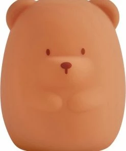 Nattou Silicone - Nachtlamp Voor Baby's - Beer - 11 Cm - Oranje