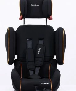 Hamilton By Yoop Cabrio Premium Opvouwbare Autostoel – Veilig, Comfortabel En Lichtgewicht Autozitje – Groep I, II, III Autostoeltje Voor 9 Maanden Tot 12 Jaar – Neon Oranje – ISOFIX Kliksysteem - 1e Opvouwbare Autostoel Ter Wereld -Sophie Shop 550x698 2