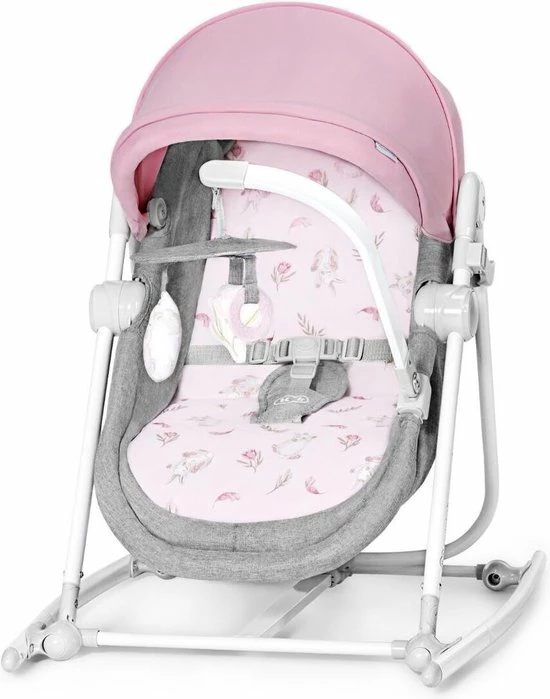 Kinderkraft Nola 5in1 Wieg - Wipstoel - Schommelstoel Peony Rose 3 Kinderkraft Nola 5in1 Wieg - Wipstoel - Schommelstoel Peony Rose