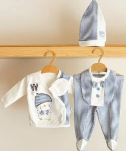Merkloos Miniworld - Baby Geschenksets - Baby Born - Newborn Kleding - Newborn Set - Newborn Mutsje - Kraamcadeau Meisje - Baby Born Kleertjes - Kraamcadeau Jongen - Kraamcadeau - Kraampakket - Babyshower Cadeau Setje 5/delig - Blauw - 0-3 Maanden -Sophie Shop 550x701 1