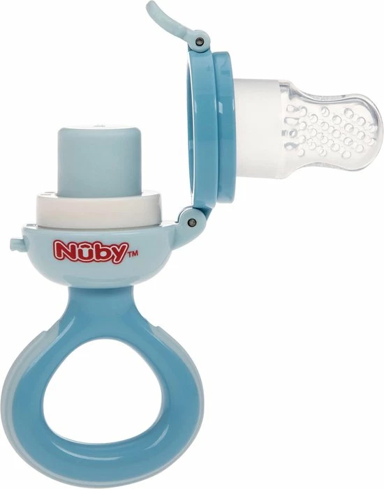N?by Nuby - Nibbler Sabbelzakje Uit Silicone - Sabbelzakje Voor Baby's En Peuters Vanaf 6 Maanden - Nibbler Voor Fruit En Groenten - Zonder BPA - Blauw 5 N?by Nuby - Nibbler Sabbelzakje Uit Silicone - Sabbelzakje Voor Baby's En Peuters Vanaf 6 Maanden - Nibbler Voor Fruit En Groenten - Zonder BPA - Blauw - Afbeelding 3