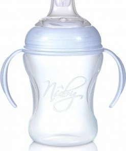 N?by N By - Antilekbeker Met Afneembare Handvatten - Blauw - 240 Ml - 6m+
