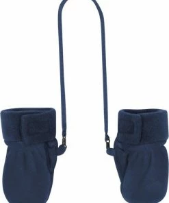 Playshoes Fleece Wanten Baby - Maat 0-6 Mnd - Donkerblauw