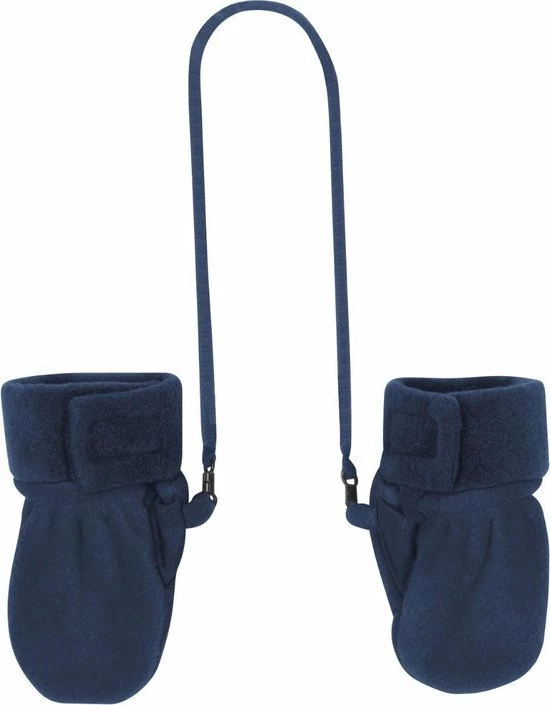 Playshoes Fleece Wanten Baby - Maat 0-6 Mnd - Donkerblauw 3 Playshoes Fleece Wanten Baby - Maat 0-6 Mnd - Donkerblauw