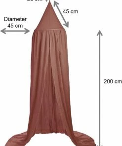 LilyLou Amsterdam LilyLou Hemeltje - 100% Katoen - Klamboe - 245 Cm ↕ - Roest -Sophie Shop 550x707 2