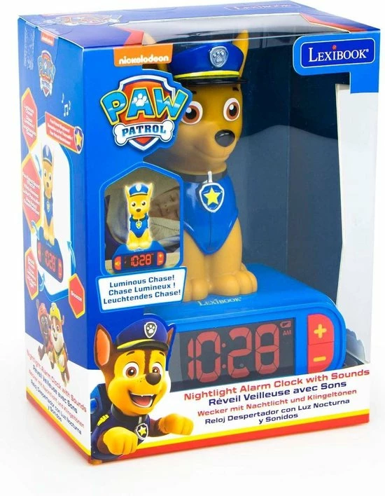Nickelodeon Paw Patrol Wekker | Nachtlampje | Chase 6 Nickelodeon Paw Patrol Wekker | Nachtlampje | Chase - Afbeelding 4