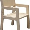 Toddie.nl Klein Houten Kinderstoeltjes 1-3 Jaar | Stoeltje Peuter Armleuning | Blank -Sophie Shop 550x710
