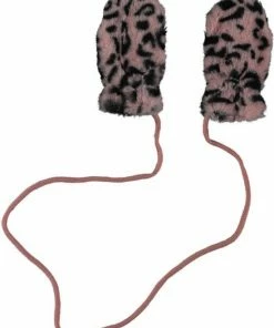 Sarlini - Wanten - Roze - Panterprint - 0/2 Jaar