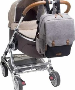 Babymel Luiertas Rugzak/rugtas George Grey/Black -Sophie Shop 550x719 3