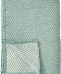 Wollen Ledikantdeken Klippan Velvet Duck Egg Blue