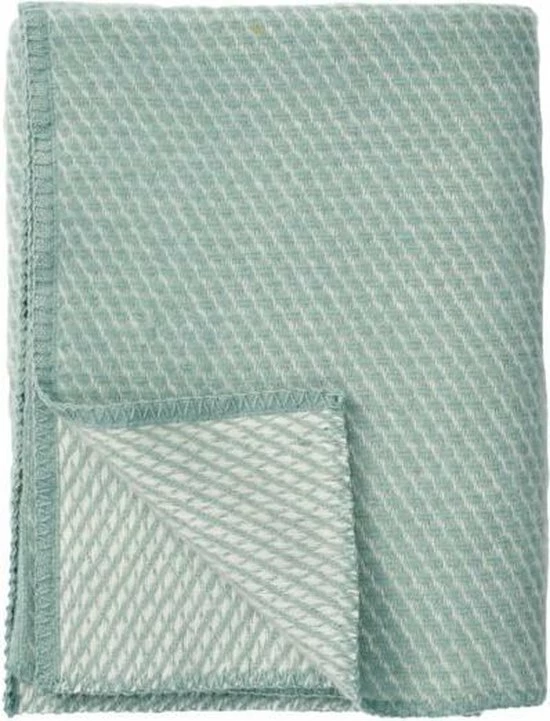 Wollen Ledikantdeken Klippan Velvet Duck Egg Blue 3 Wollen Ledikantdeken Klippan Velvet Duck Egg Blue