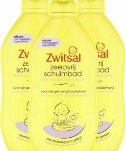 Zwitsal - Zeepvrij Schuimbad - 3 X 400 Ml - Voordeelpack