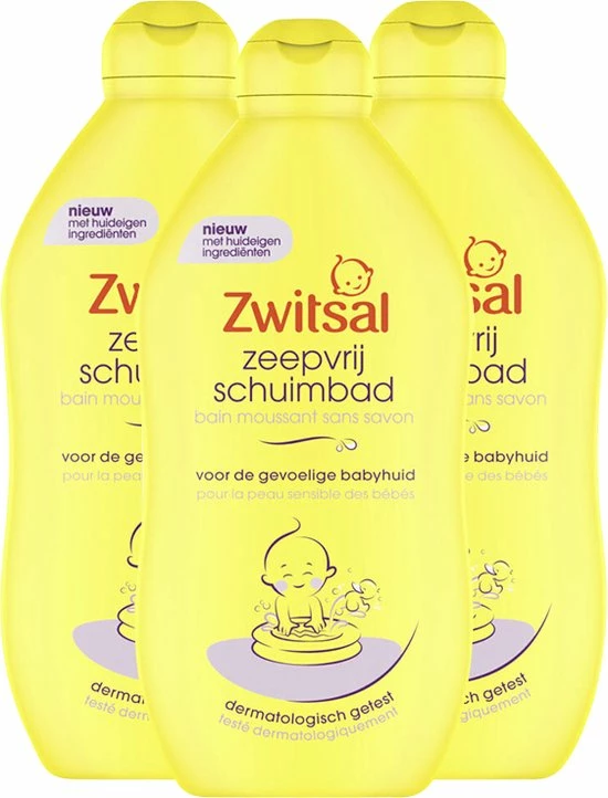 Zwitsal - Zeepvrij Schuimbad - 3 X 400 Ml - Voordeelpack 3 Zwitsal - Zeepvrij Schuimbad - 3 X 400 Ml - Voordeelpack
