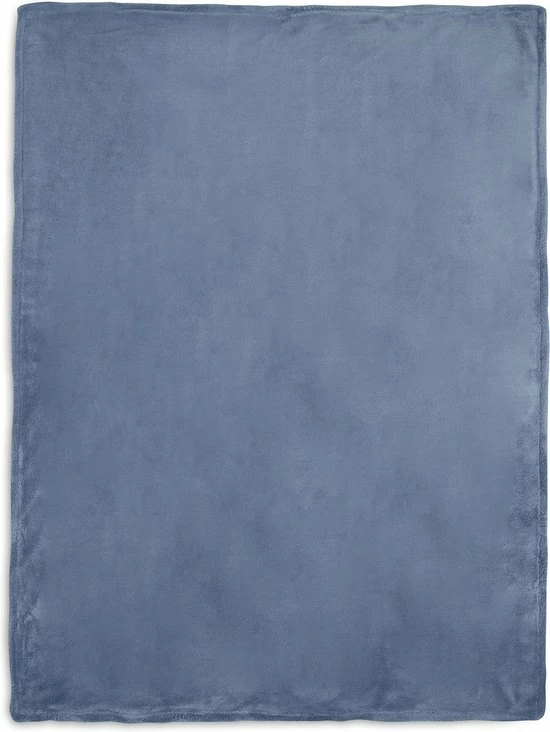 Jollein Baby Deken Ledikant 100x150cm Basic Knit - Jeans Blue/Fleece 7 Jollein Baby Deken Ledikant 100x150cm Basic Knit - Jeans Blue/Fleece - Afbeelding 5