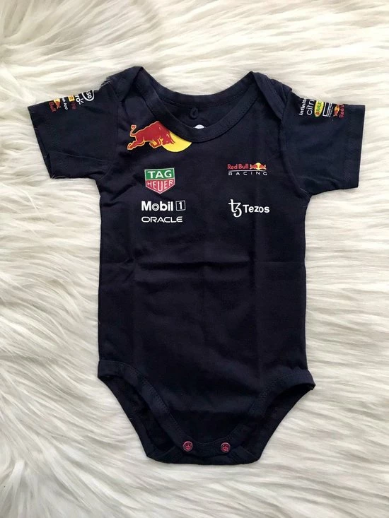 Merkloos New Limited Edition F1 RedBull Racing Romper Verstappen 1 Season 2022/2023 Jersey 100% Cotton | Size M | EU74/80 3 Merkloos New Limited Edition F1 RedBull Racing Romper Verstappen 1 Season 2022/2023 Jersey 100% Cotton | Size M | EU74/80