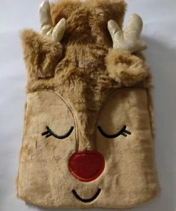 Merk Onbekend Het Is Kerst!! Een Beetje Koud. Niet Voor Uw Kindje. Kerstkruik 100% Polyester 27x17x1cm Bruin Zacht