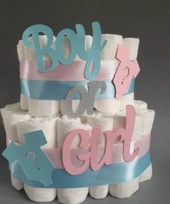 Cadoes.nl Kraamcadeau Neutraal | Luiertaart Gender Reveal | Luiertaart Neutraal | Jongen Of Meisje