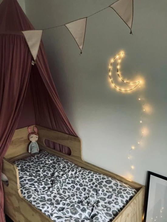 My-Sunshine Maanlampje - Zilver - Draadlamp Op Batterijen - Verlichting Babykamer - Kinderkamer - Lichtslinger - Draadlampje - Lichtsnoer 4 My-Sunshine Maanlampje - Zilver - Draadlamp Op Batterijen - Verlichting Babykamer - Kinderkamer - Lichtslinger - Draadlampje - Lichtsnoer - Afbeelding 2