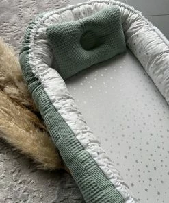 B?b?lunes B B Lunes - Waffle Green - Babynest - Groen - 60x100cm - Inclusief Kussen 9 B?b?lunes B B Lunes - Waffle Green - Babynest - Groen - 60x100cm - Inclusief Kussen -Sophie Shop 550x733 48