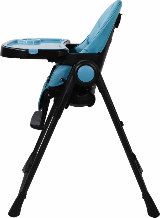 Ding Laze Kinderstoel - Blauw - Inklapbaar - Incl. Tafelblad En Veiligheidsriempje 5 Ding Laze Kinderstoel - Blauw - Inklapbaar - Incl. Tafelblad En Veiligheidsriempje - Afbeelding 3