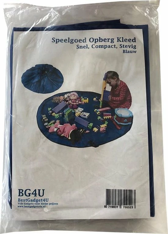 BG4U 2 In 1 Speelgoed Opberg Kleed | Speelgoed Organizer | Speelmat Voor Kinderen | Opbergzak Speelkleed | Diameter 1.5 Meter | Kleur Blauw 9 BG4U 2 In 1 Speelgoed Opberg Kleed | Speelgoed Organizer | Speelmat Voor Kinderen | Opbergzak Speelkleed | Diameter 1.5 Meter | Kleur Blauw - Afbeelding 7